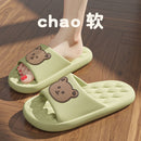 Graffiti Women Slippers Summer Slide Cartoon Shoes EVA Outdoor Women Slides Soft Thick Soled Non-slip Pool Indoor Home Slippers