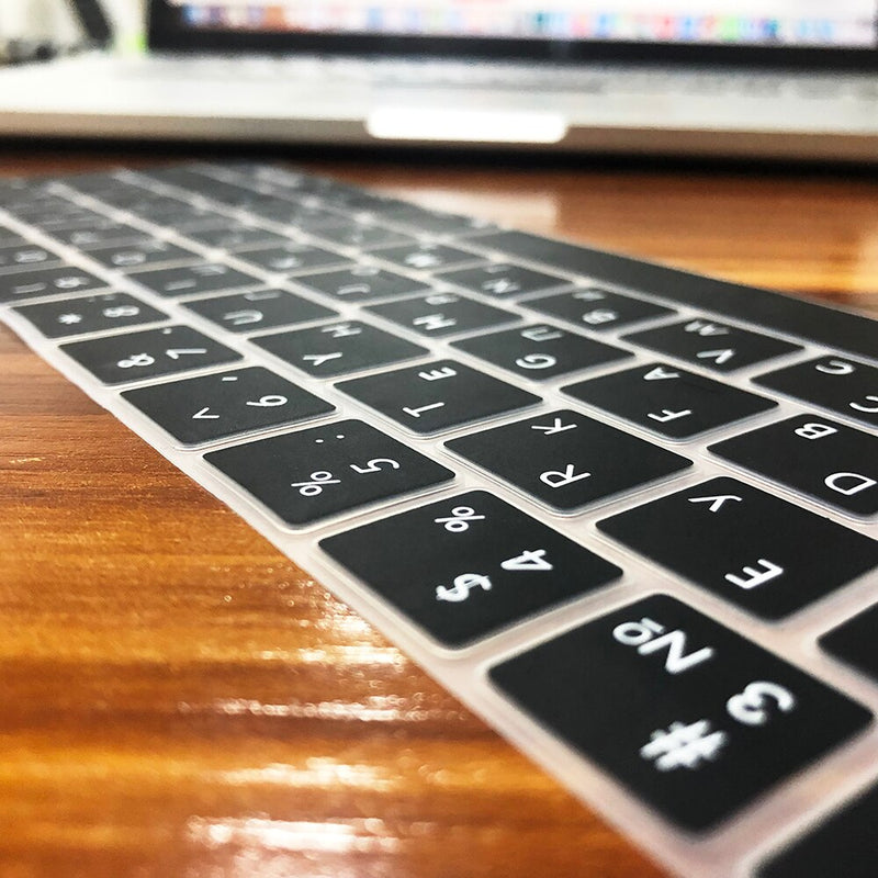 Russian silicone Keyboard Cover Protector for Macbook air13/12 /15/16pro touchbar A1706/A1466A1708/A1990/A1398/A2289/A1932/A2141