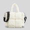 Fashion Large Tote Padded Handbags Designer Quilted Women Shoulder Bags Luxury Nylon Down Cotton Crossbody Bag Winter Purse 2022