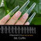 Gel Nails Extension System Full Cover Sculpted Clear Stiletto Coffin False Nail Tips 240pcs/bag