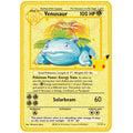 Newest Pokemon Vmax V GX EX Shiny Gold Metal Card PV French Game Tag Team Fighting Ordering Series Child Christmas Gift