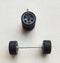 4PCS 1/64 Scale Alloy Car Model 5.2mm/11mm Size Rubber Tires + Wheels + Axles for Modified 1:64 Matchbox/Domeka/HW Model Cars