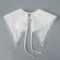 Royal Style Cotton Fake Collar Shawl Wrap Hollow Out Floral Lace Ruffled Trim Necklace Pointed Triangle Lapel Blouse