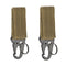 Carabiner High Strength Nylon Key Hook MOLLE Webbing Buckle Hanging System Belt Buckle Hanging Camping Hiking Accessories