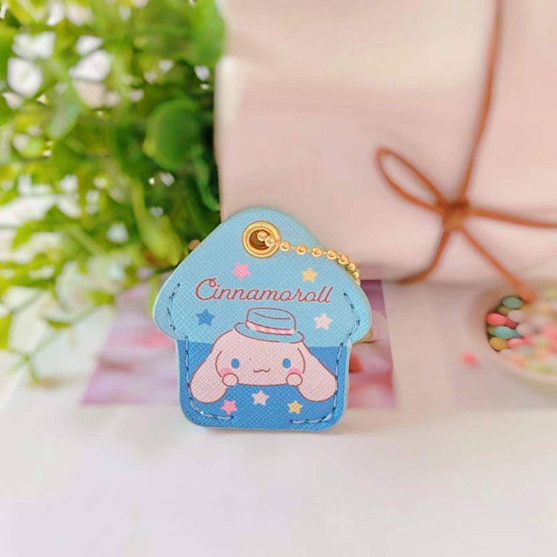 Kawaii Sanriod Accessories Kitty kuromi My Melody Cartoon Silicone Case Backpack Pendant Keychain Anime Toys for Girls Gifts