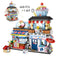 New LOZ Creative Sea Fish Food House Model Building Block MOC Retail Store With Figure Dolls Bricks Sets Boys Toys Kids Gifts