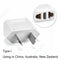 1-100pcs 4.0/4.8mm EU Plug Adapter EU US Israel To Euro KR BR Brazil Plug Converter American Travel Power Adapter Plug Socket