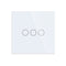 Bingoelec EU AC100-240V Tempered Black White Crystal Glass Touch Switch Panel Wall Light Sensor Button 1Gang 2gang LED Indicator