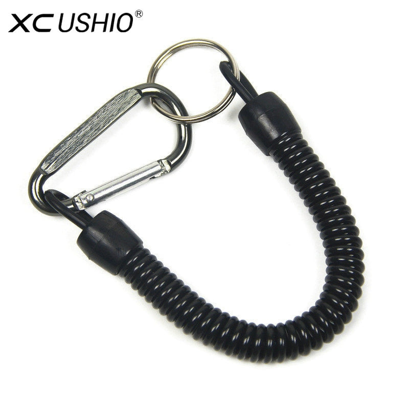 XC Tactical Lanyard Spring Rope Outdoor Hiking Camping Anti-lost Phone Key Chain Molle Military Backpack Attactment Spring Strap