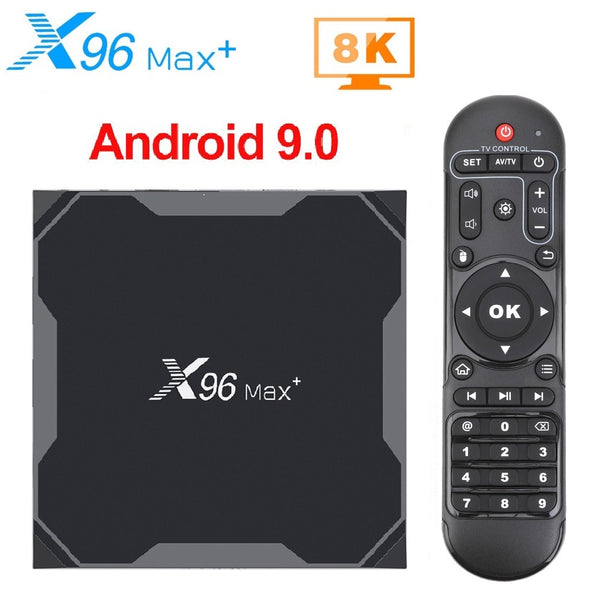 X96 Max plus Smart TV Box Android 9.0 Amlogic S905X3 Tvbox 4GB 64GB 32GB Dual Wifi BT 1000M H.265 8K 24fps Set Top Box X96Max