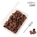 100pcs 80''/120''/180" Nail Art Sanding Bands Gel Polish Remover Tool Accessory for Electric Nail Machine Nail Drill Bits