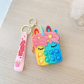 Hot Fidget Toys 2022 Push Bubbles Toy Rainbow Unicorns Premium Girls Push Bubble Bag Adult Antistress Squeeze Squishy Gifts