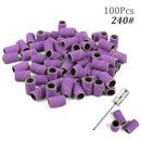 100pcs 80''/120''/180" Nail Art Sanding Bands Gel Polish Remover Tool Accessory for Electric Nail Machine Nail Drill Bits