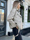 Sungtin Korean Faux Leather Jacket Women Belt Oversize BF Style Punk PU Women&