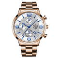 Brand Fashion Men&#39;s Sports Watches for Men Business Stainless Steel Quartz Wrist Watch Luxury Man Casual Leather Luminous Clock