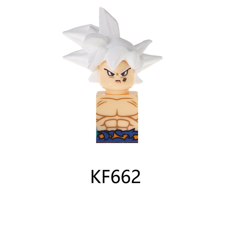 KT1007 KT1009 KT1011 KT1020 KF6142 Dragon Ball Z Goku Vegeta Trunks Kuririn Mini Action toy Figures Kids Assemble dolls Gifts