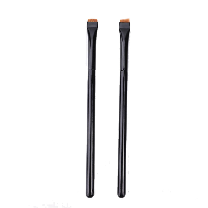 Professional Eye Makeup Brushes Black Flat Eyeliner Brush Eyebrow Application Lip Makeup Brush Eye Patch Makeup Tools 2/3pcs