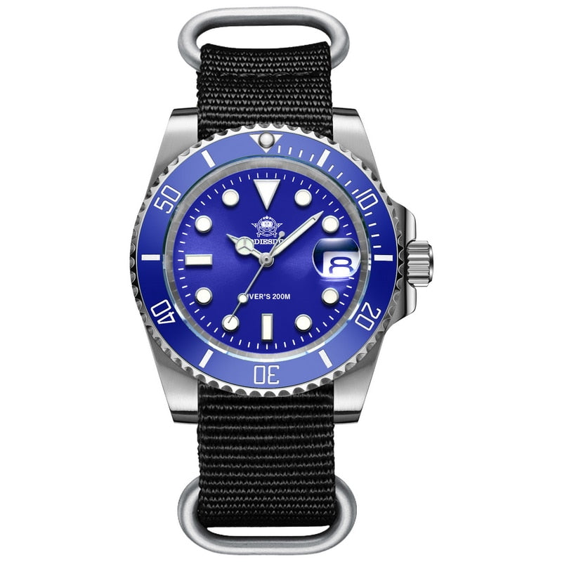 2020 New Fashion Watch Stainless Steel Diver Watch 200M C3Super luminous Sport luxury stainless steel watch Quartz Men&