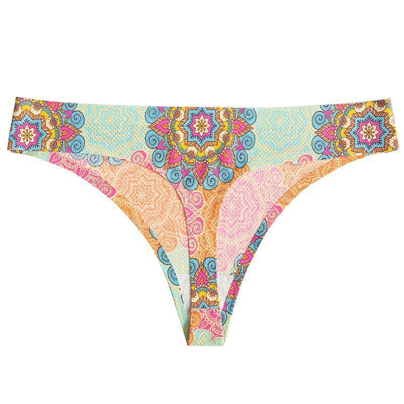 Lady Print Lovely Panties Women Cotton Seamless Underwear for Female Sexy Low Ries G-String Thongs Comfort Briefs Lingerie