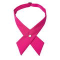 Crisscross bow tie fashionsolid color  detachable collar jk Apparel Accessories