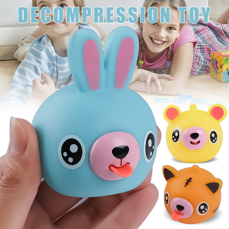 Funny Talking Animal Pinch Press Ball Tongue Out Stress Reliever Toys for Kids Adult Baby Toy 2022 Soft Rebound Toy Slow Rising
