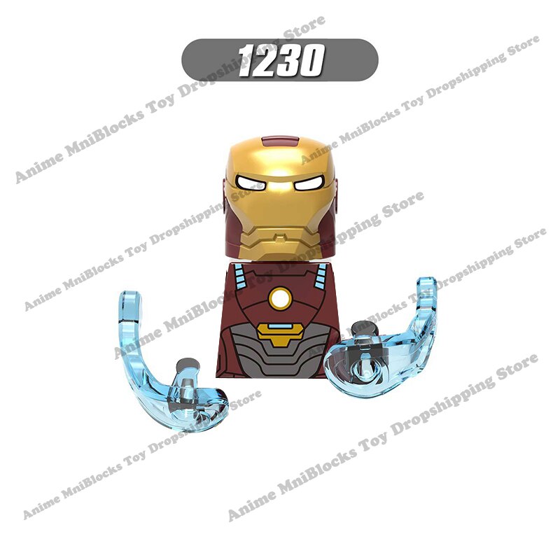 XP193 D009 WM718 Mark suit Disney anime movie figurine dolls mini plastic action toy figures Assemble blocks Christmas gifts