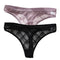 2PCS/Set Lace Sexy G-String Thongs Transparent Women&