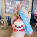 Fashion Star Kirby Plush Toys Keychain Chilkdren Toy Cute Pink Kirby Keychain Car Pendant Key Chain Woemen Keychains Toys Gifts