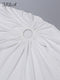 FSDA Hollow Out Women Midi Beach Dress White One Shoulder Sleeveless 2022 Summer Y2K Sexy Dresses Bodycon Party Nightclub