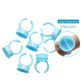 100pcs Disposable Ring Caps Microblading Tattoo Ink Cup For Permanent Pigment Holder Rings Accessories Makeup Tattoo Tools