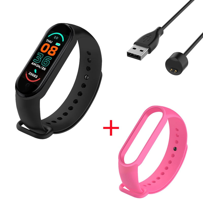M6 Smart Bracelet Women Men Kids Heart Rate Blood Pressure Monitor Waterproof Sports Band Fitness Tracker Smartwatches