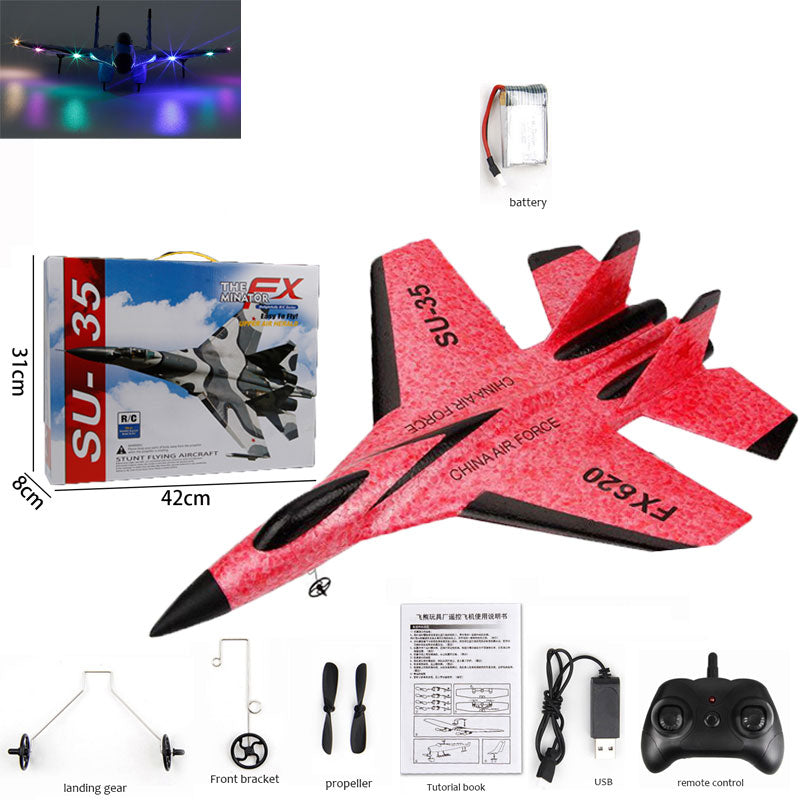 SU-35 Glider RC Plane Wingspan RC Remote Radio Control Drones Airplanes RTF UAV Children Toy Kids Gift Boy Aviation Flight Model