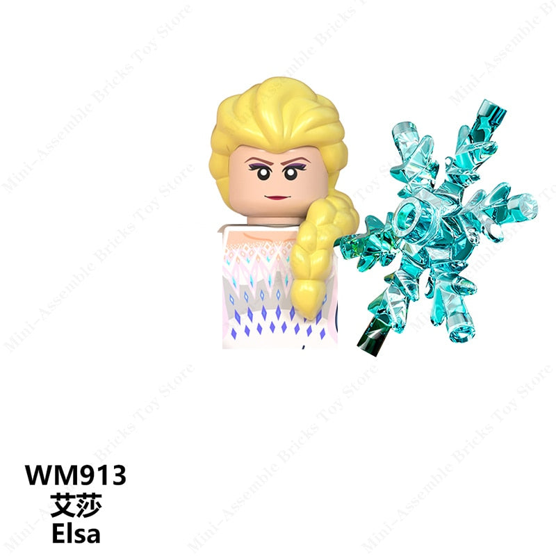 Disney Mini Action Toy Figures Building Blocks Cartoon dolls Toy Story Mickey Mouse Winnie The Pooh Frozen Stitch Donald Duck