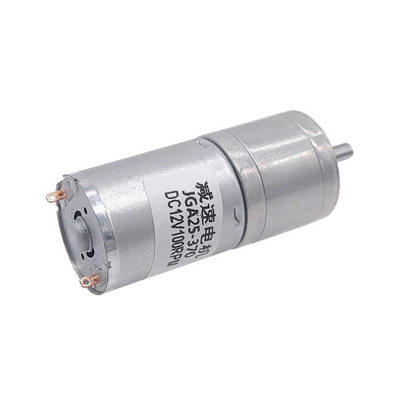 JGA25-370 Geared motor DC motor 6V 12V electric gear motor high torque 5/10/15/30/60/100/150/200/300/400/500/1000/1200 rpm
