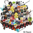 Naruto Sasuke Kakashi Akatsuki bricks Building Blocks Anime cartoon Mini Action Figures Heads Assembly Toys kids Christma Gifts