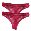 2PCS/Set Lace Sexy G-String Thongs Transparent Women&
