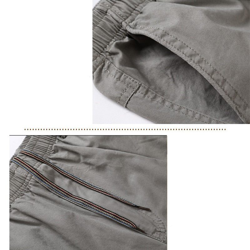 Loose Straight men pants summer Tactical Cargo Pants Multiple Pockets Fitness Work Male Trousers Streetwear Big Size 5XL