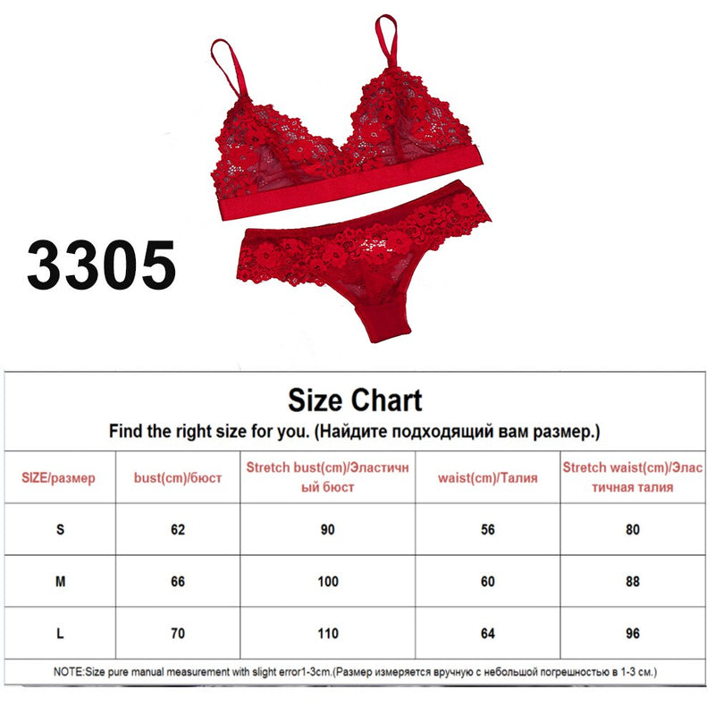 Full Lace Lingerie Set Sexy Women&