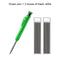 Solid Carpenter Pencil Set Built-in Sharpener with 6 Refill Leads Mechanical Pencil Marking Tool Kit for Woodworking Architect