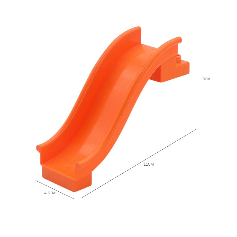 Big Building Blocks Compatible Slide Swing Seesaw Park Playground Series Large Bricks Children Educational Creative Toy Kid Gift