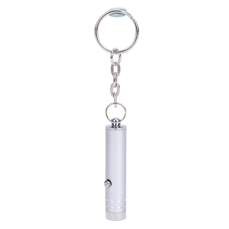 Multi-function Portable Mini LED Flashlight Keychain Aluminum UV Light Currency Detector Lamp Key Chains Torch with Battery