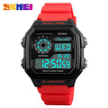 Wholesale 10pcs/ lot  Men&#39;s Sports Watch Square Dual Time LED Digital Watches Male Clocks Relojes Deportivos