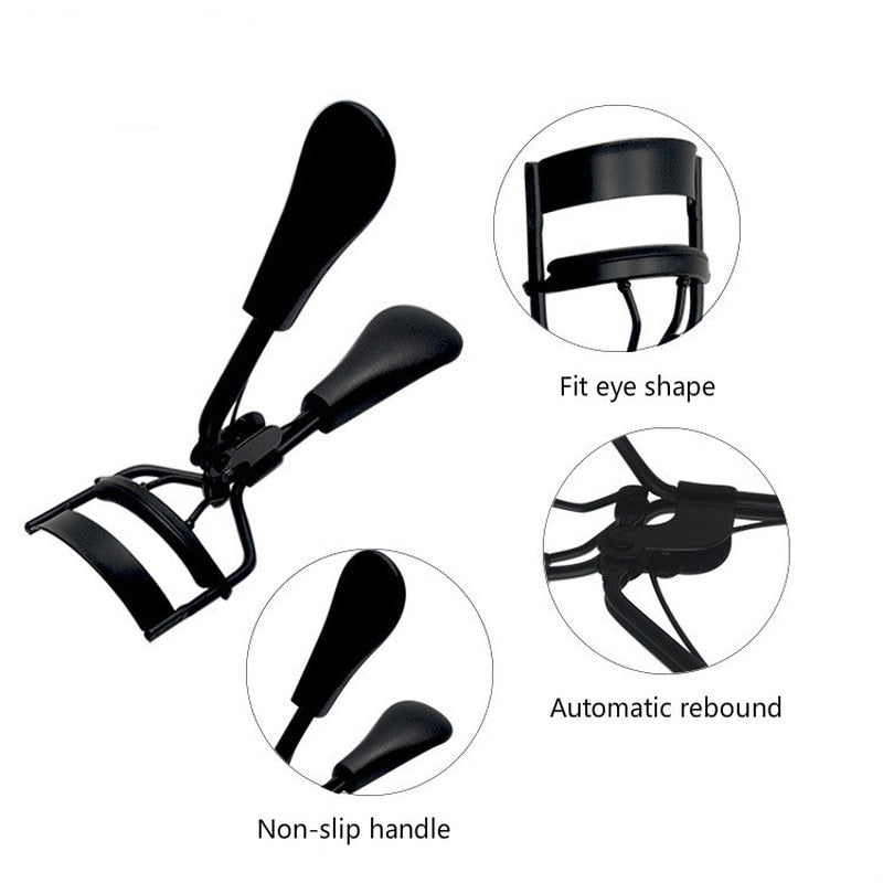 1 Pc Handle Eyelash Curler Natural Bending Beautiful Eyelash Beauty Special Professional Makeup Tools 7 Colour