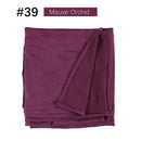 Muslim Women Stretchy Jersey Hijab Plain Cotton Jersey Hijabs  Islamic Soft Turban Head Wraps Headscarf 170X60cm