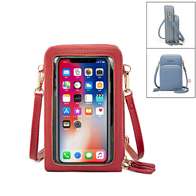 New Women PU Leather Shoulder bags Female Large Capacity Crossbody Bags Girls Multi-functional Handbag Phone Purse Dropshipping
