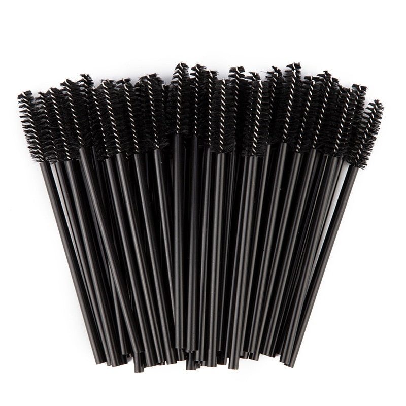 100/50Pcs Disposable Eyelash Brushes Eyelashes Extension Tools Eyebrow Brush Mascara Wands Applicator Spoolers Eye Lash Cosmetic