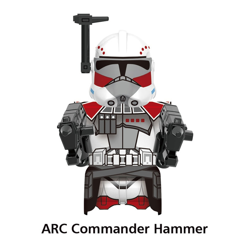 DISNEY ARC Clone Troopers Building Blocks LUKE Skywalker Mandalorians Boba Fett Palpatine Yoda R2D2 Bricks Action Figures Toys