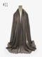 Pleated Plain Hijab Scarf Muslim Women Cotton Crinkle Headband Veil Scarves 2021 Fashion Islamic Headscarf Head Wraps Turban