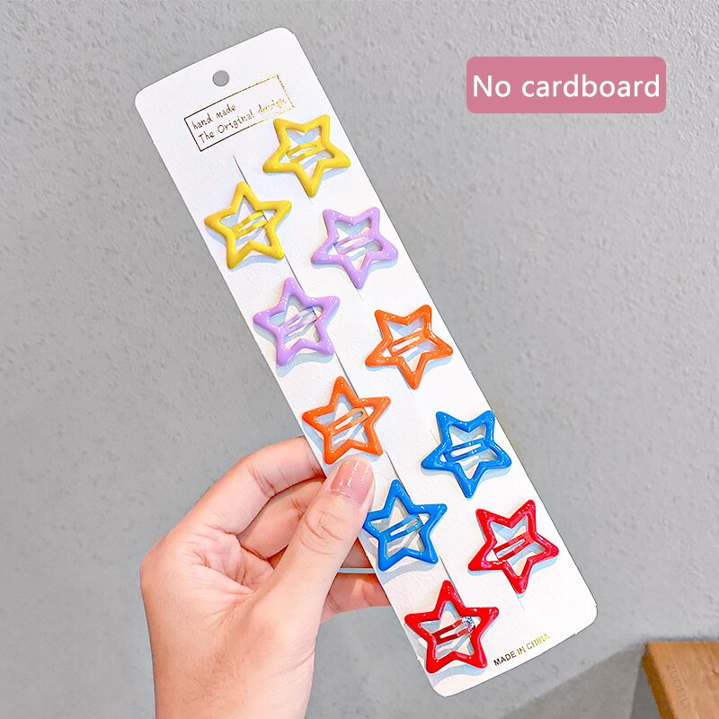 10pcs Snap Hair Clips for Girls Clip Pins BB Hairpins Color Metal Barrettes for Baby Children Women Girls Styling Accessories