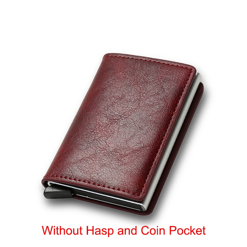 Carbon Fiber Rfid Card Holder Men Wallets Money Bag Male Vintage Black Male Purse 2022 Small Leather Mini Slim Wallets Walets